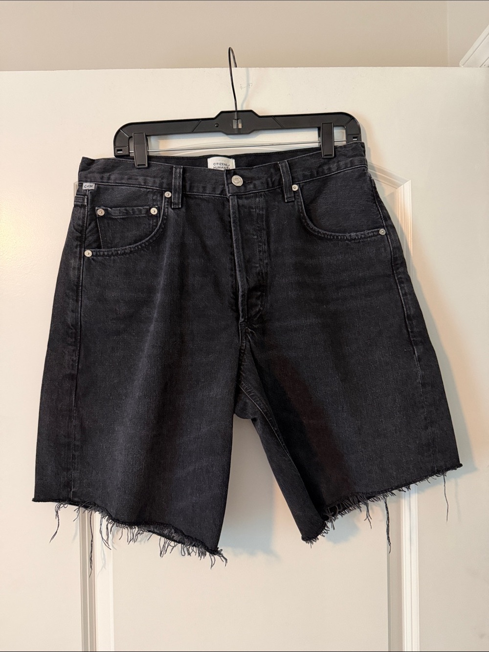 Citizens Of Humanity Black Denim Jean Shorts